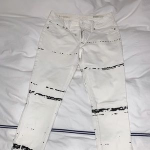 Bloomingdale’s jeans barely worn raw hem
